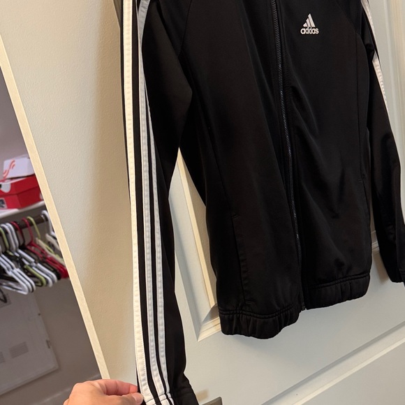 Adidas Black Jacket with White Accents - Picture 2 of 8